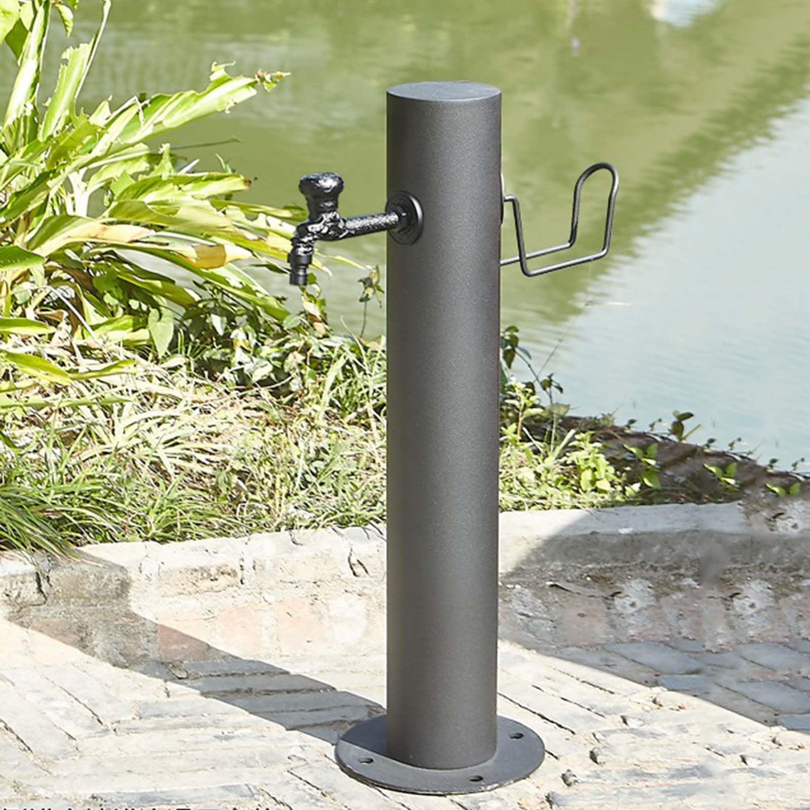 BHGFYXBS Stainless Steel Freestanding Garden Water Column With Faucet - Freeze Crack Vertical Water Column Outdoor Hose Stand For Car Washing And Watering,size_name-20.5 * 50cm kit B