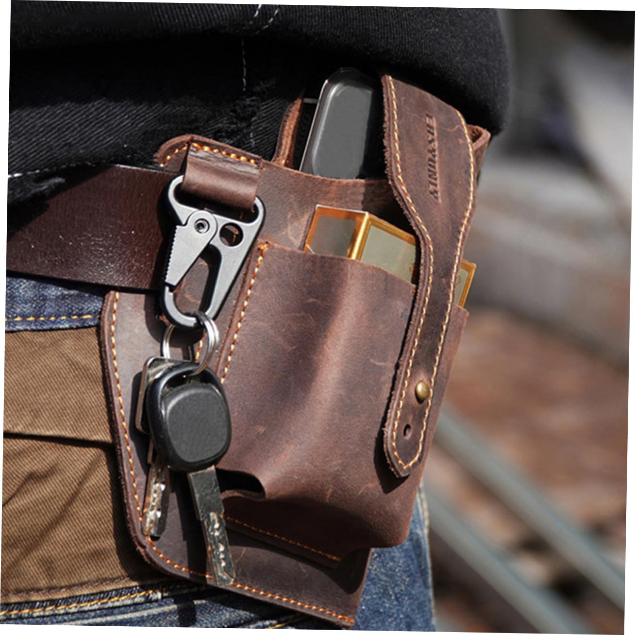 Bolsa De Cintura Para Teléfono Móvil De Premium Riñonera Multifuncional Para Uso Interior y Exterior Para Correr Cazar y Acampar