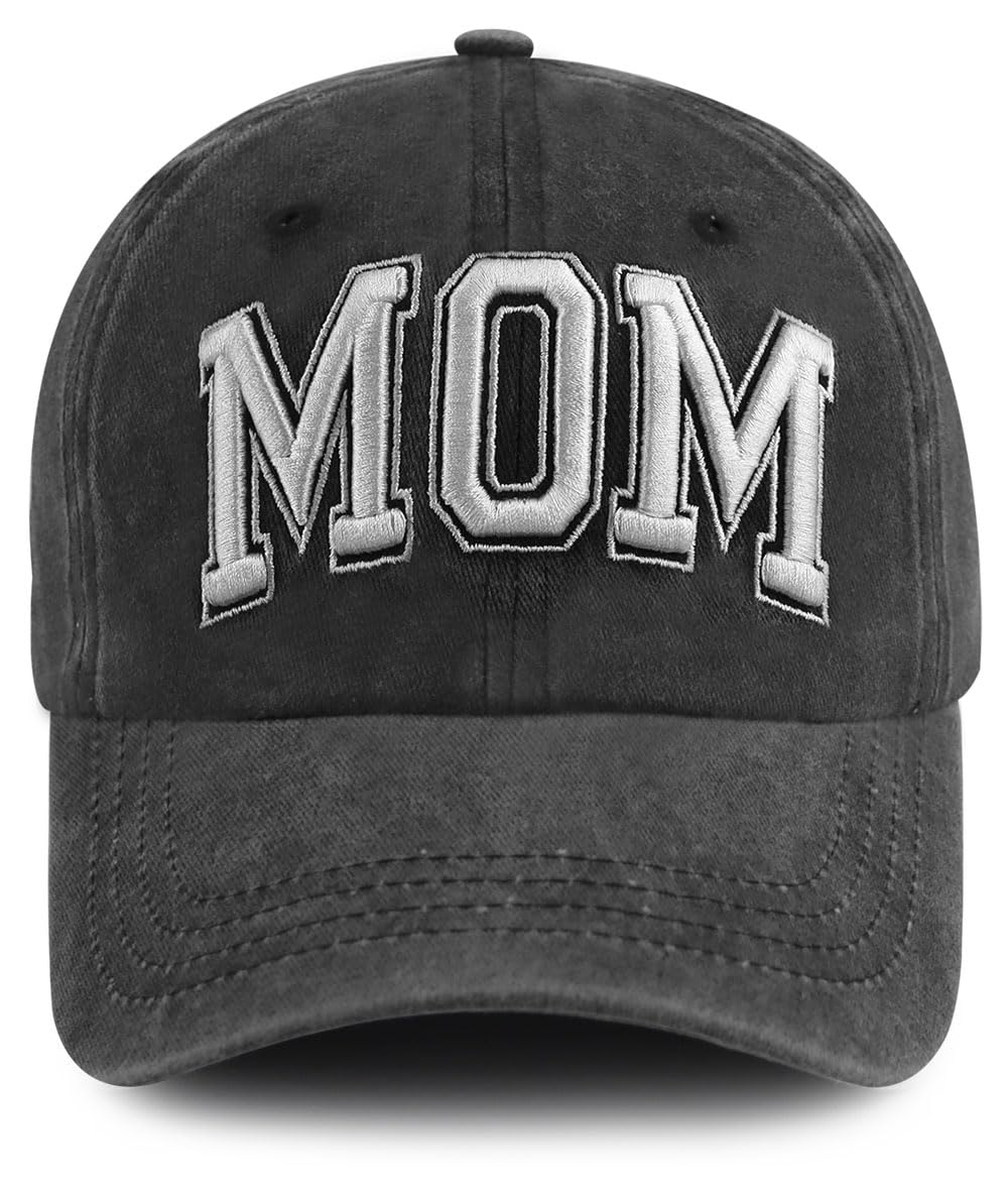 Tbstlumd New Mom Hat for Women, Funny Adjustable Cotton Embroidered Mama Baseball Cap