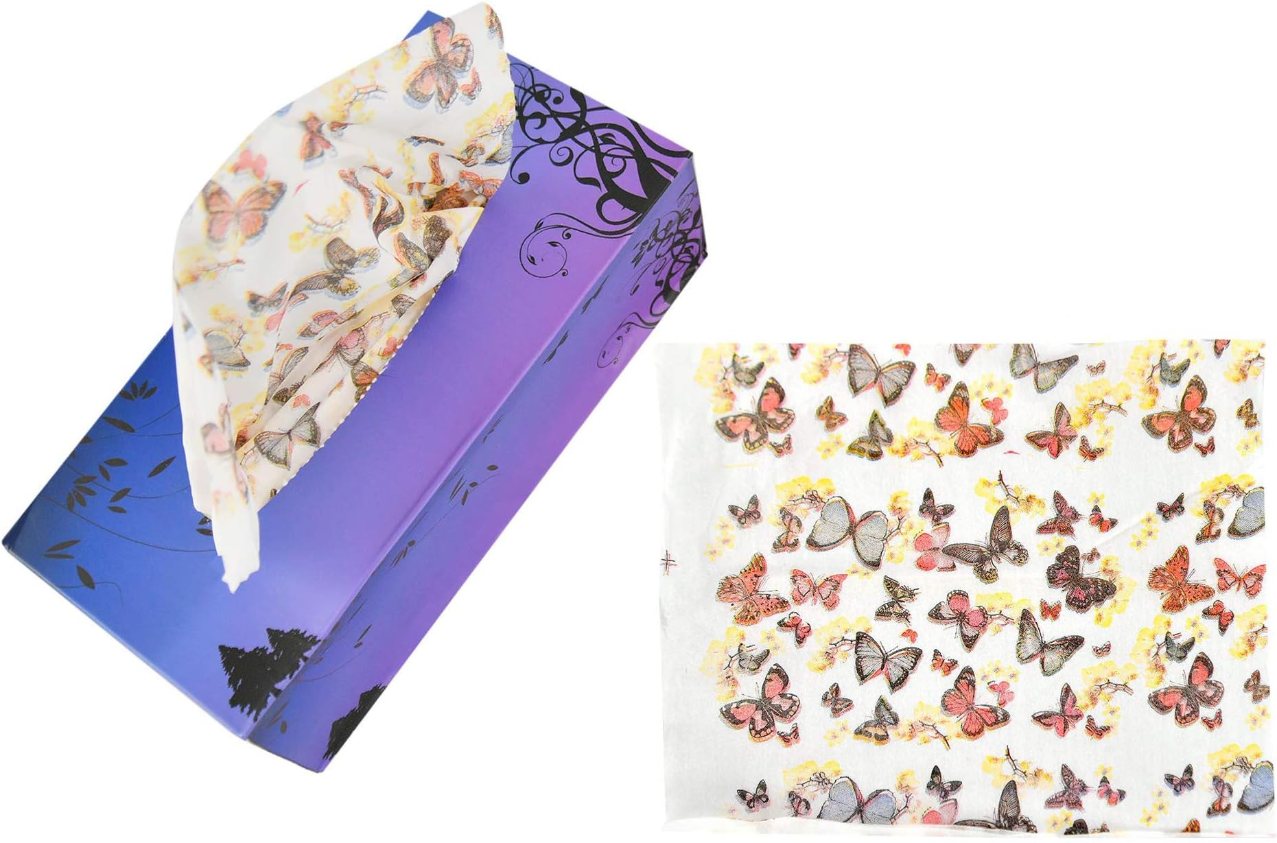 Amazon.com: HOME-X Box of Novelty Tissues, Colorful Facial Tissue Box ...