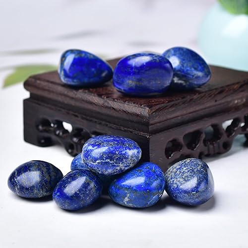 Miniatura 3 de Piedras pulidas de lapislázuli de 12 libra a granel de cristal curativo de 1-2 pulgadas, piedra preciosa áspera para reparación de reiki, meditación