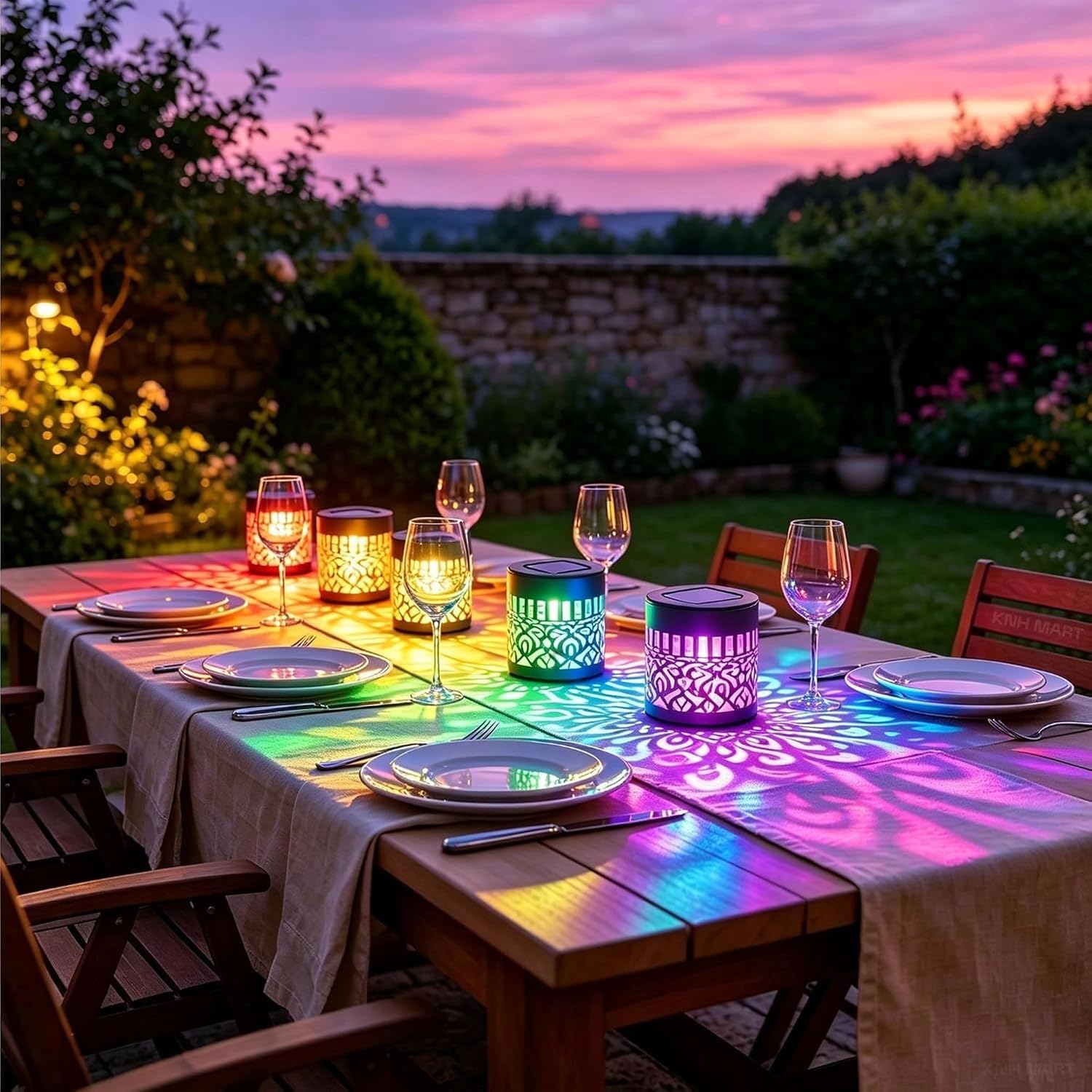 Solar Mandala Lights - Outdoor Wall Projector -5 Solar Mandala Lights - Outdoor Wall Projector -5