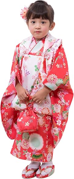 Amazon | [KYOETSU] [キョウエツ] 着物セット 七五三用 3歳用 被布 