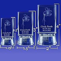 Vista 2 de Máscaras de máscaras 3D, 12 piezas personalizadas con grabado láser de cristal, recuerdo de fiesta, cumpleaños, quinceañera, Mis XV años