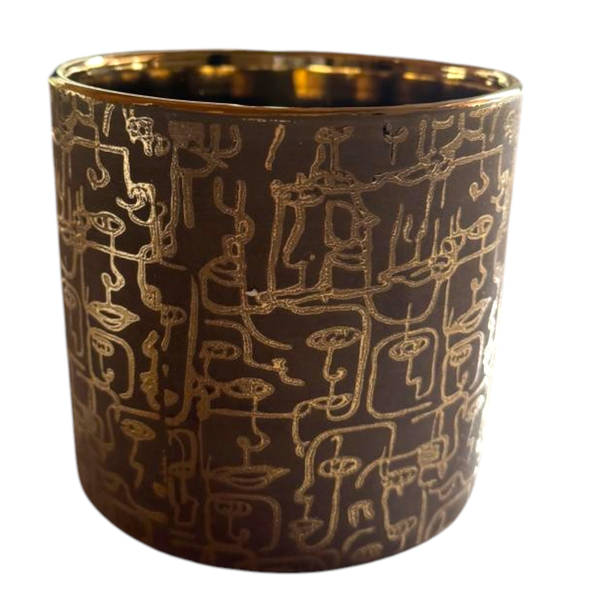 Sand & Gold Ceramic Pot - Home & Office Decor -1 Sand & Gold Ceramic Pot - Home & Office Decor -1