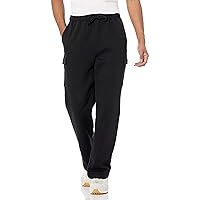Amazon Essentials Pantaloni da Jogging Cargo da Uomo, Neri