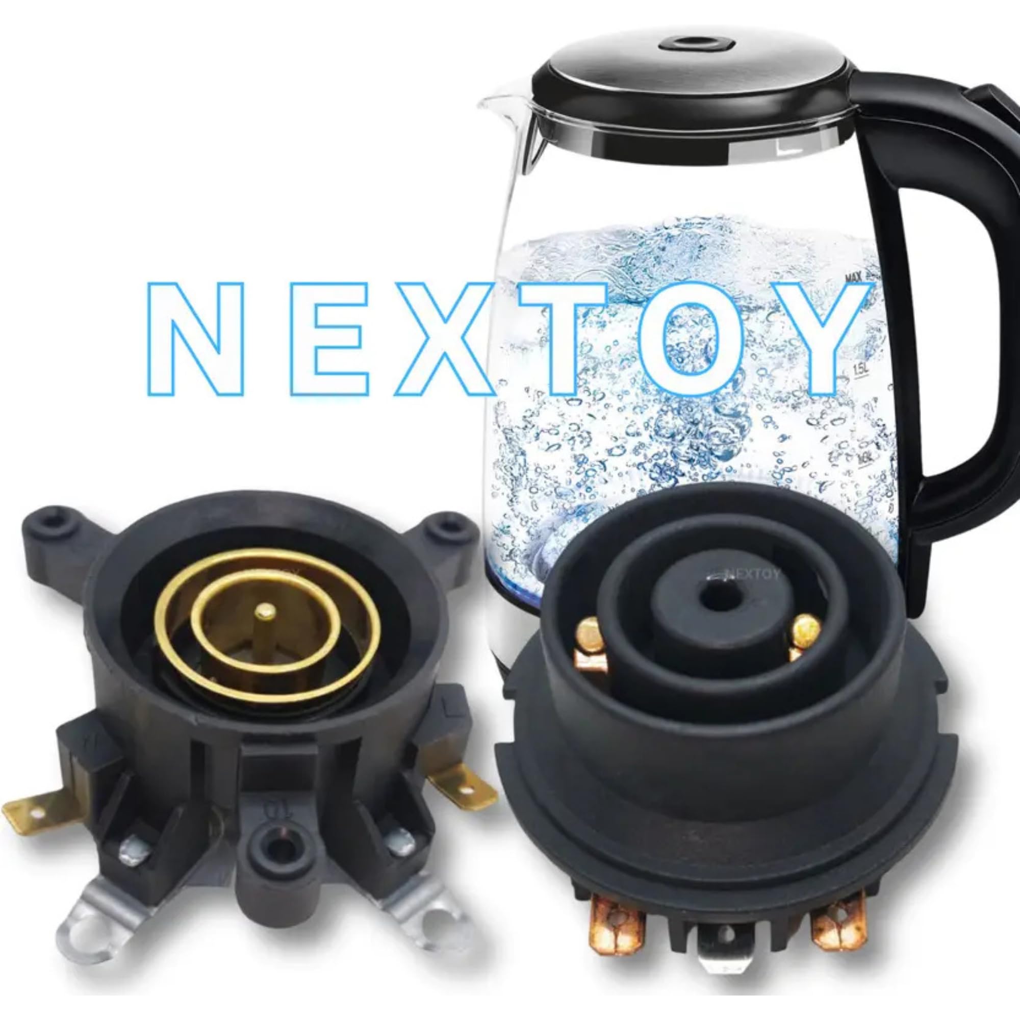 NEXTOY Electric Kettle Thermostat and Socket Set 13A 250V AC – Temperature Control Male & Female Socket with 2-Pin Thermostat Switch Combo for Kitchen Appliances - Image 9 thumbnail