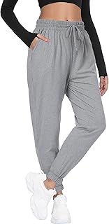 Mgput Women Joggers with Pockets, Ultra-Soft Comfortable Lightweight Drawstring Womens Sweatpants for Workout Gym and Jogging