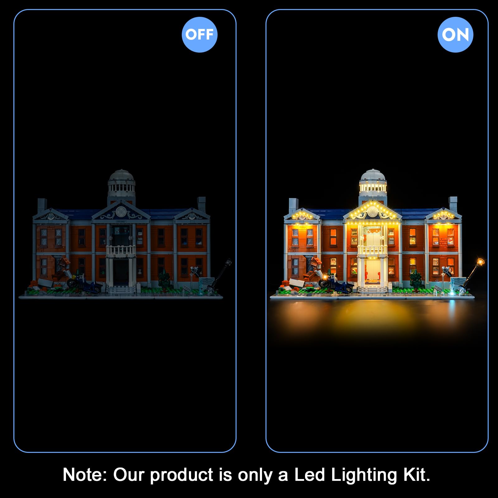 LocoLee Led Light Set Compatible with Lego X-Men: The X-Mansion Led Decoration Lighting Kit Compatible with Lego 76294 Building Blocks Model,Only Lights Set,No Model - Image 3