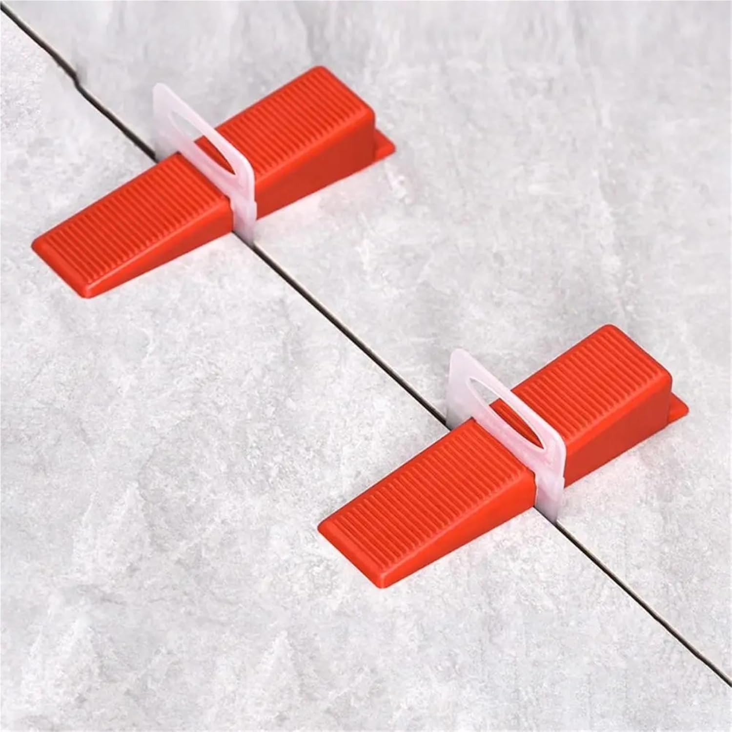 Tile Spacers 400pcs Thickened Ceramic Leveler Reusable Tile Spacers DIY Alignment Construction Tools(Red)