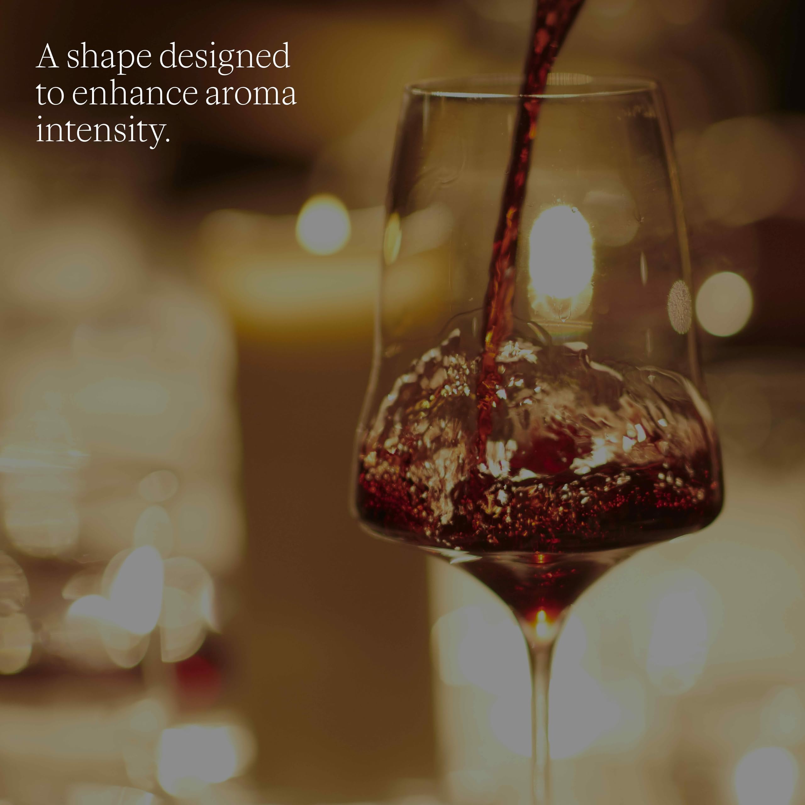 Josephinenhütte JOSEPHINE N° 2 Bicchieri da Vino [IL VETRO PER GLI AMATORI] - lavorati a mano e soffiati a bocca - set da 6 per vino bianco, rosato e rosso di medio corpo - design funzionale per un