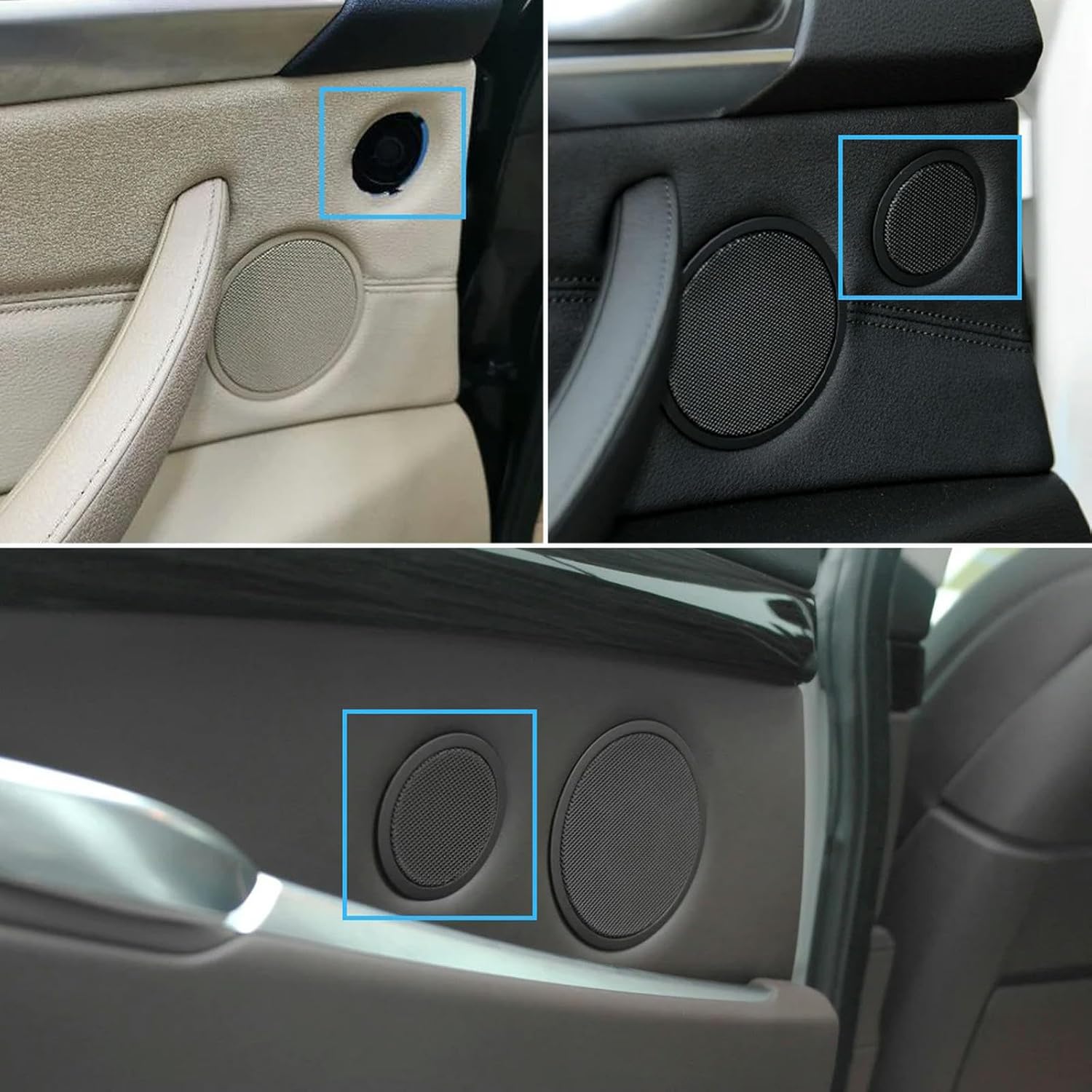 Interior Rear Door Tweeter Loud Speaker Cover Replacement for BMW X5 X6 E70 E71 E72 2007-2013 5 GT F07 2010-2017