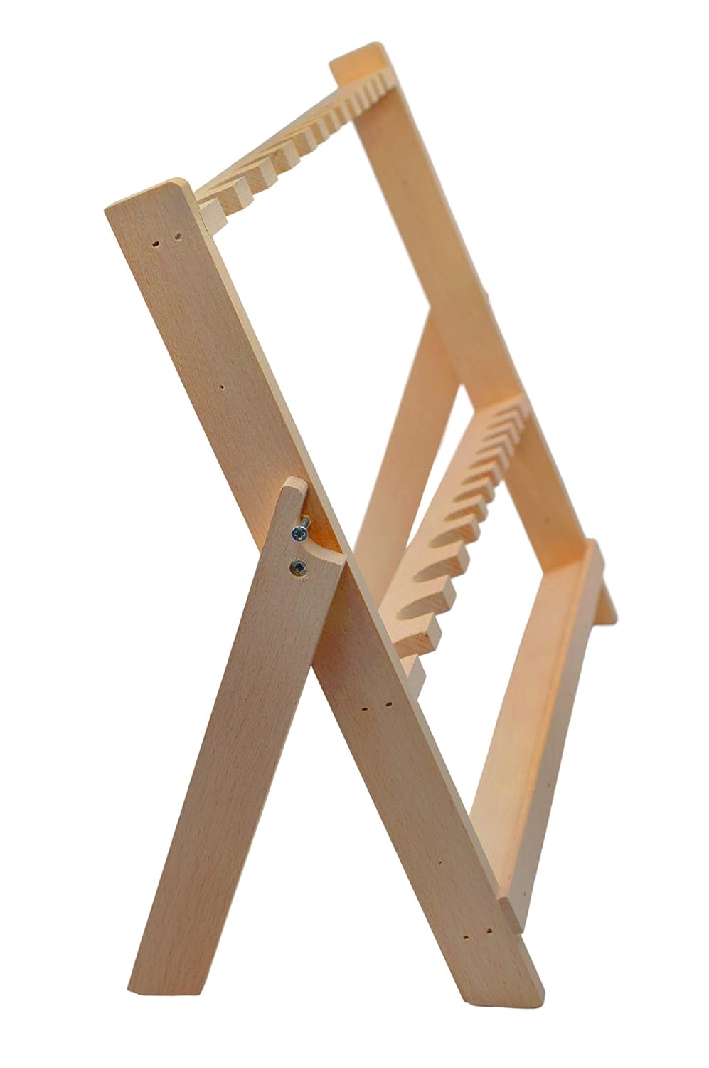 EISCO Wooden Pipette Rack - Holds 12 Pipettes Vertically - 14.75" Tall, 12" Wide - Unpolished Wood Construction