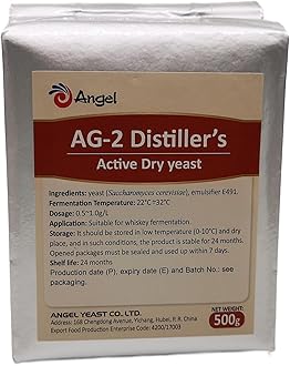 Rum Yeast - Distillers Yeast For Rum Distillation Angel Yeast AG-2 500g Pack (1.1 lbs)