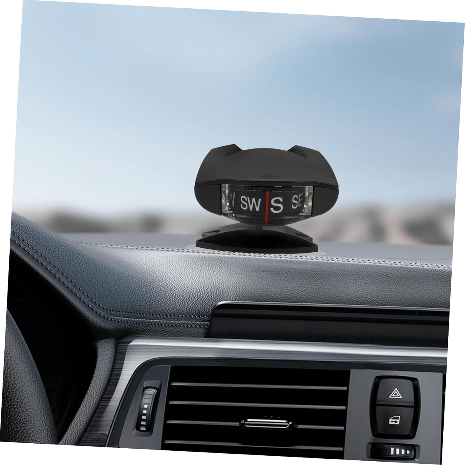 CHILDWEET Vehicle Dashboard Compass Inclinometer Auto Compass for Cars Boats and Motorcycles Compact Navigation Tool for Enhanced Safety and Efficiency