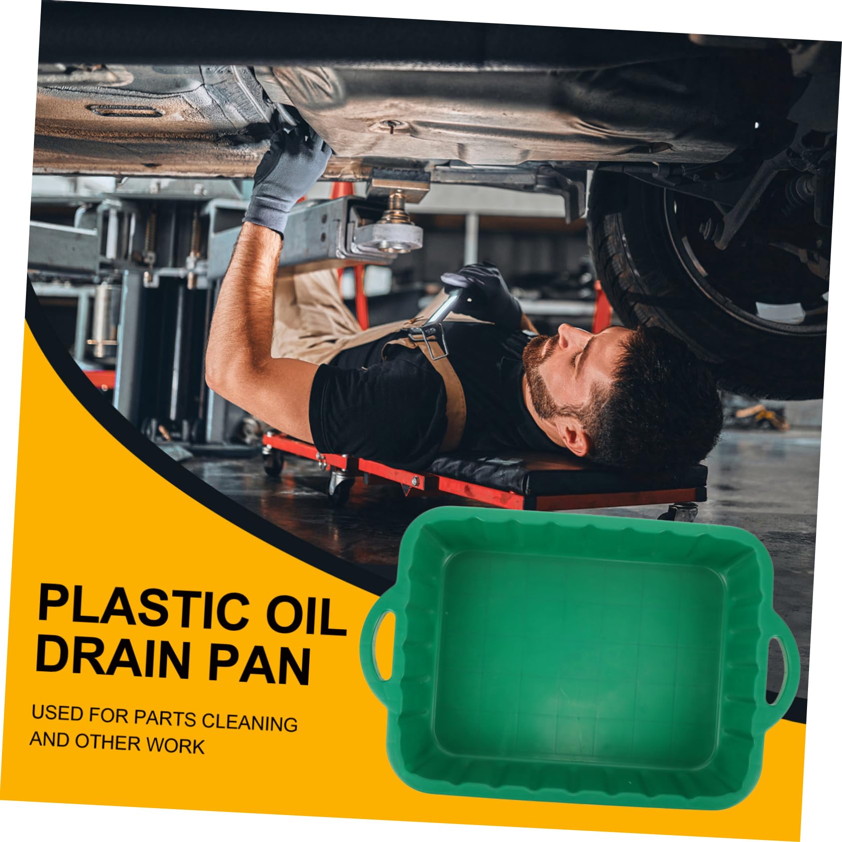 iplusmile Pan De Vidange Huile pour Voiture Outil De De Réservoir Plastique pour Entretien Automobile