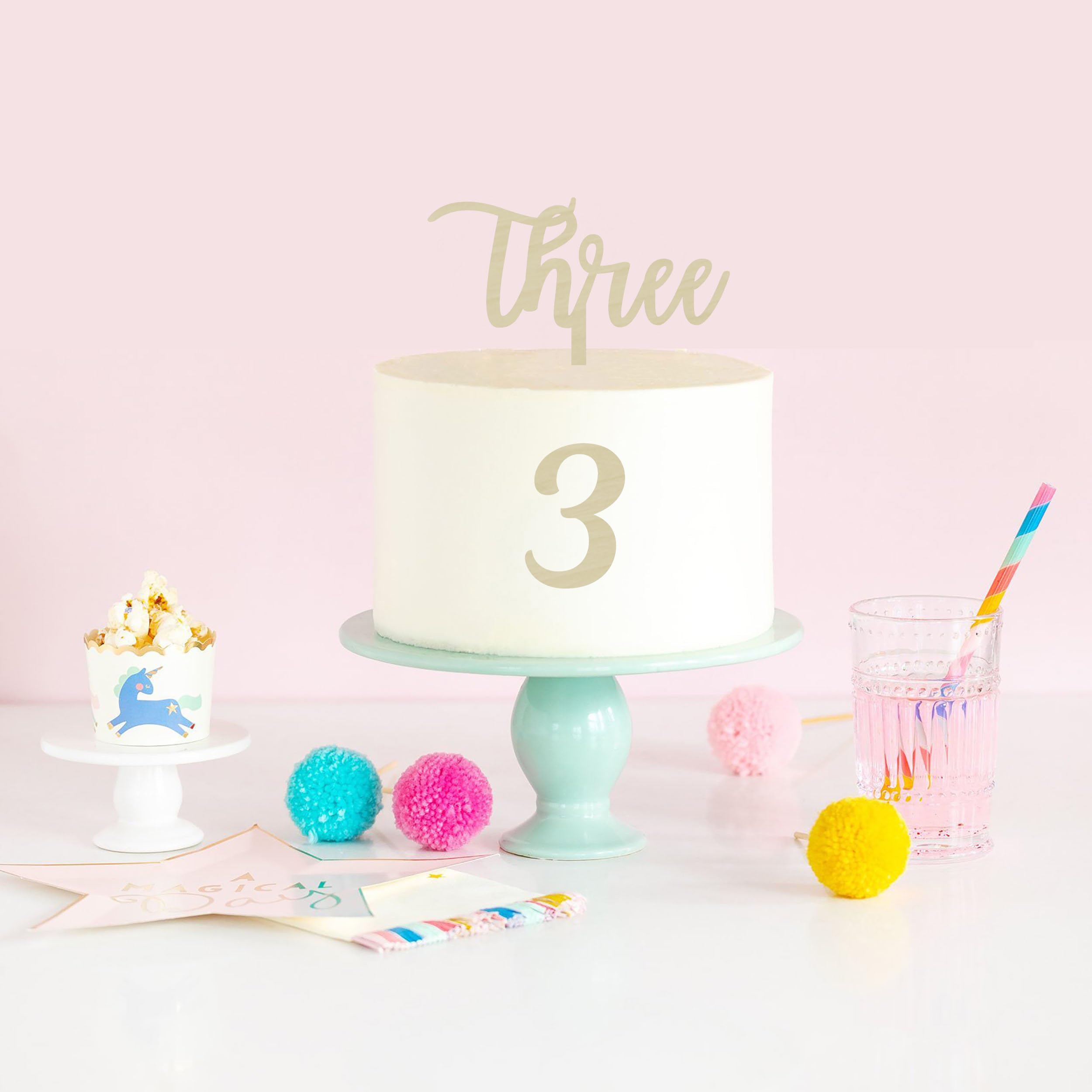 Sumerk Gold Glitter Happy 13th Birthday Cake Topper 13th Cake Topper - View #5