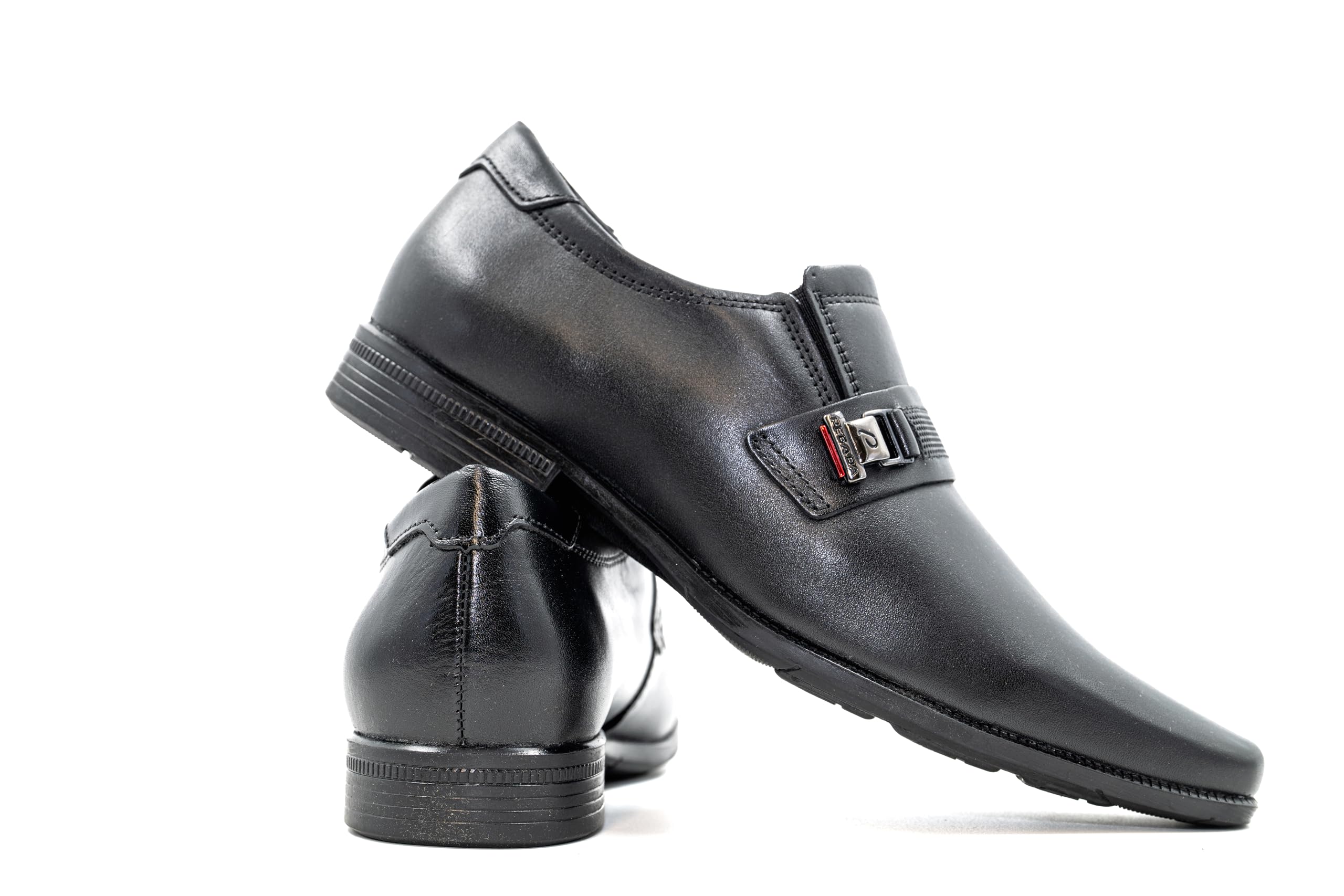 PEGADA Mens Genuine Leather Slip-On Dress Shoes Memory Foam Casual Oxford Model 126507 Low-Top Comfort Business Footwear