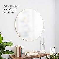 Vista 4 de Umbra - Espejo con marco de goma para entrada, de 18 pulgadas, color negro