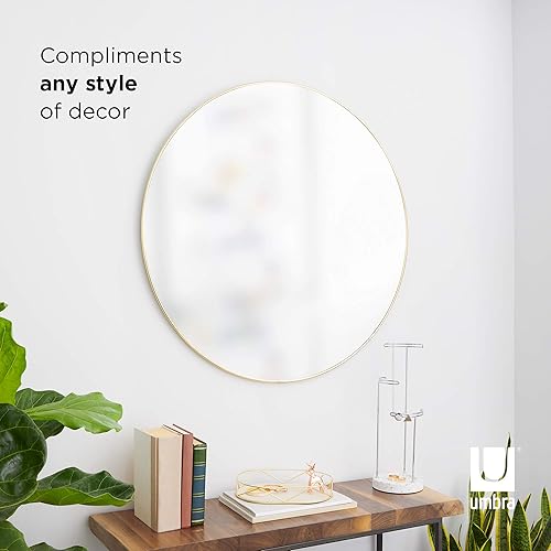 Vista 67 de Umbra - Espejo con marco de goma para entrada, de 18 pulgadas, color negro