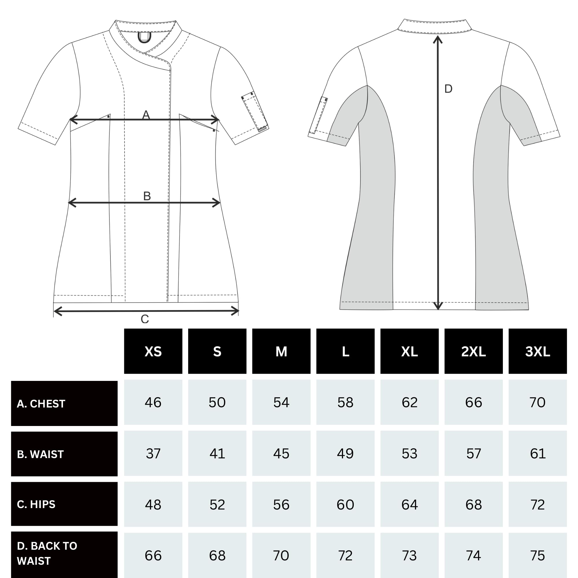 PALLTEX Nori Lady Chaqueta de Cocinero Mujer Manga Corta Uniforme Chef