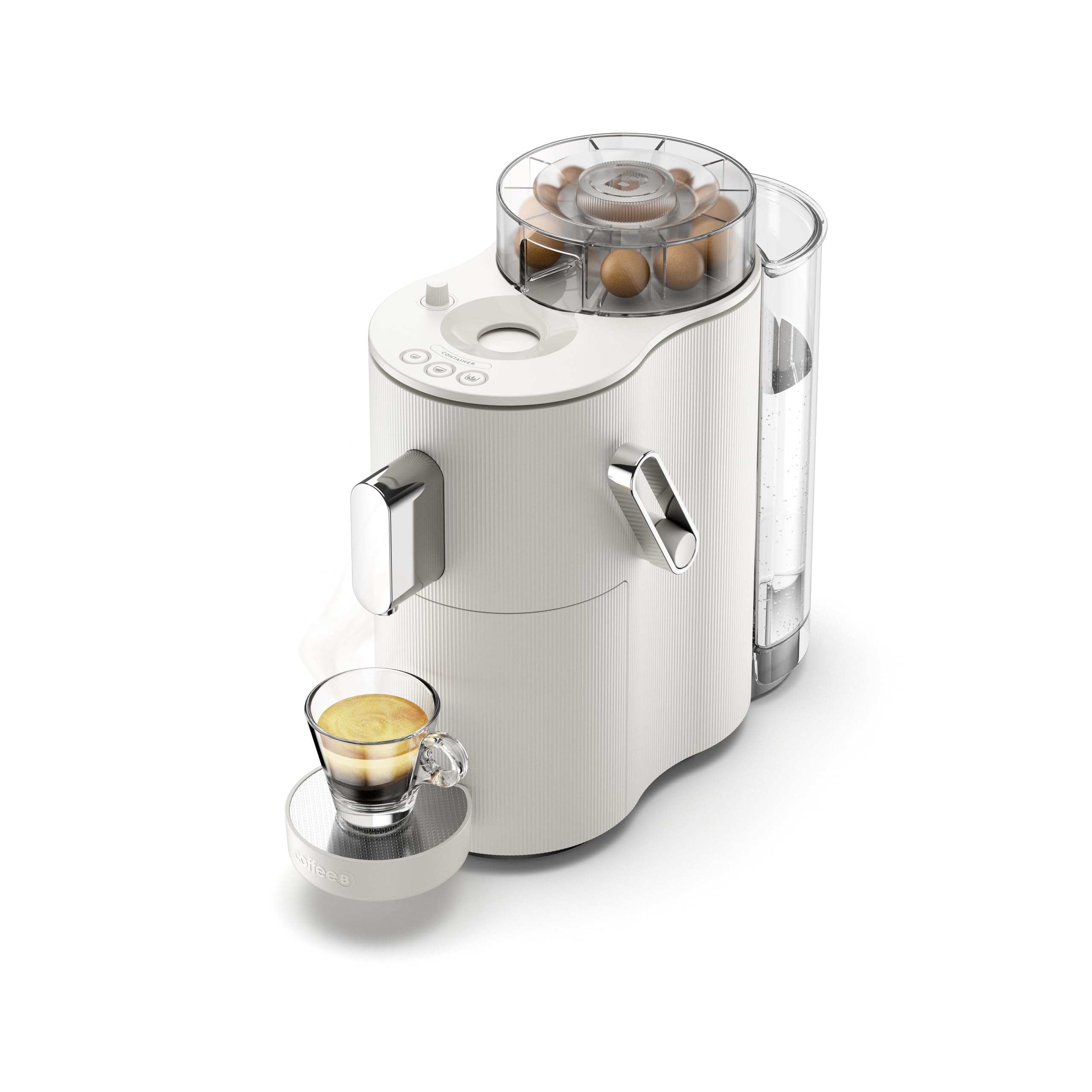 CoffeeB von café royal – Globe White (Kaffeemaschine für Coffee Balls)