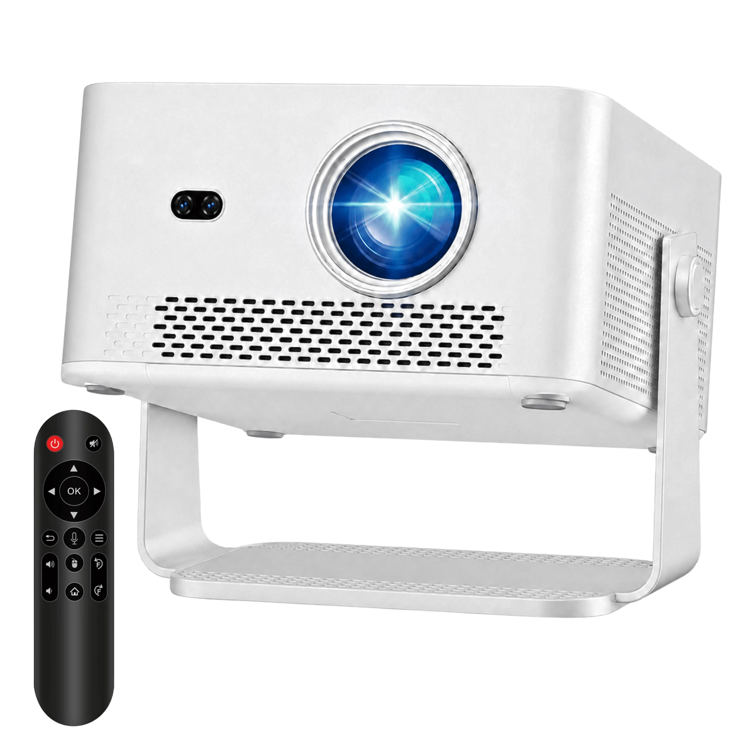 Reagle R-MOVIELUM-P60 Proiettore Smart Android 14 Full HD 1080p 4K Upscaling 1100 ANSI LED 140 Pollici WiFi 6 Bluetooth 5.4 Autofocus Keystone HDMI USB 180° Home Cinema