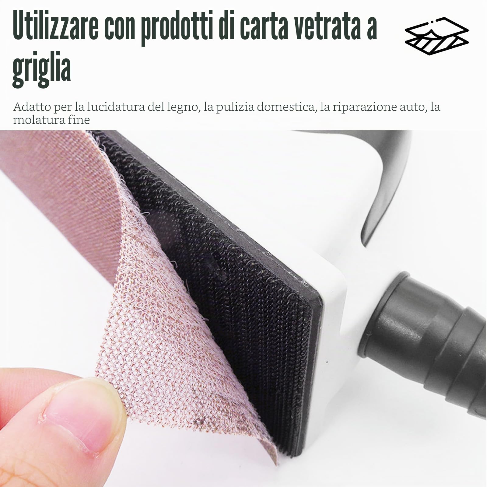 Levigatrice Manuale, 420 X 70 mm Blocco Di Levigatura Con Aspirazione Della Polvere Levigatura Senza Polvere Blocco Di Spugna Abrasiva Per Cartongesso Lucidatura Per Legno Pulizia Dell'edificio