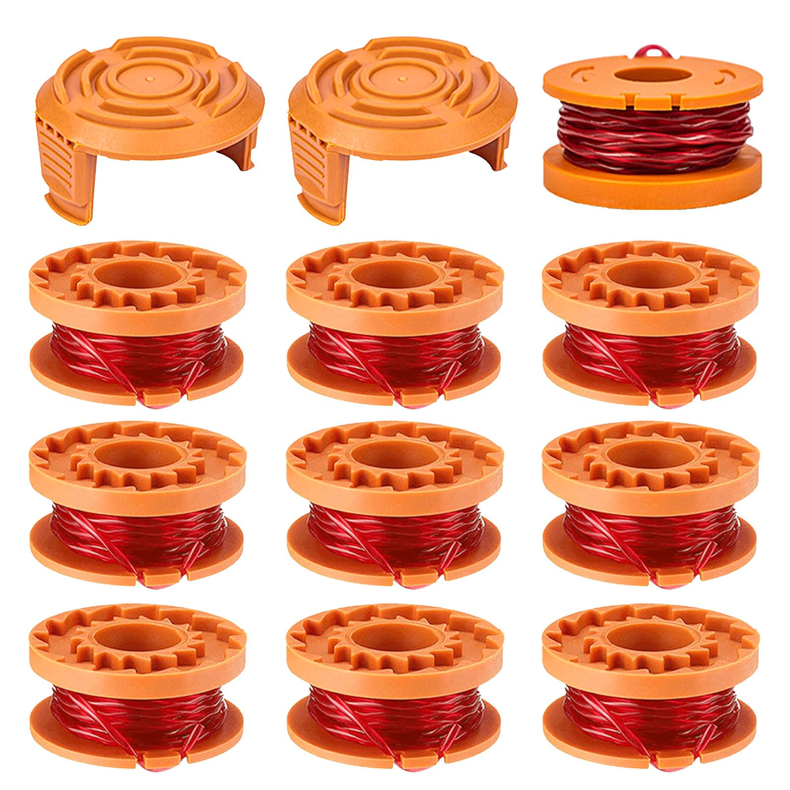JAMSSOW Replacement Strimmer Spool Compatible with Worx WA0010 WA0004,Autofeed Nylon Line for Worx WG151 WG154 WG155 WG160 WG163 WG175 WG180