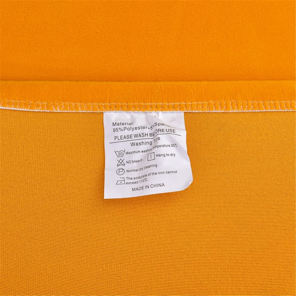 Set di 10 coprisedili in velluto di lusso per sedie con schienale alto, tessuto elasticizzato in elastan, sfoderabile e lavabile, protezione per sedia da pranzo, colore oro solido