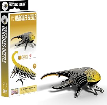 EUGY Hercules Beetle 3D Model Craft Kit