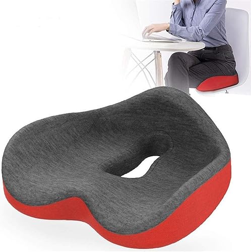 Almohada de dona para el dolor de coxis para mujeres, cojín de asiento de espuma viscoelástica, alivio del dolor, coxis, ciática, posparto, úlceras