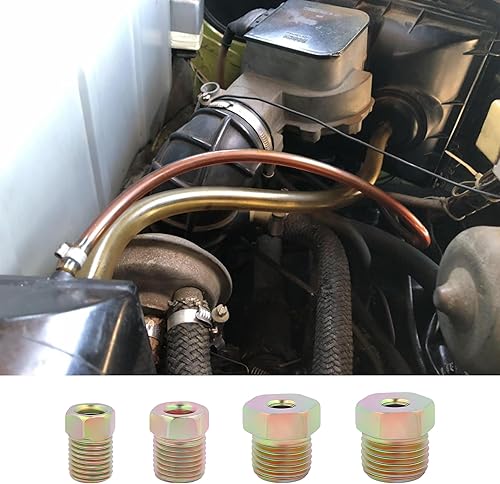 Miniatura 10 de Kit de línea de freno de 25 pies de 316  Incluye 16 accesorios de línea de freno invertidos  Tubo de línea de freno de cobre chapado en zinc  Kit de