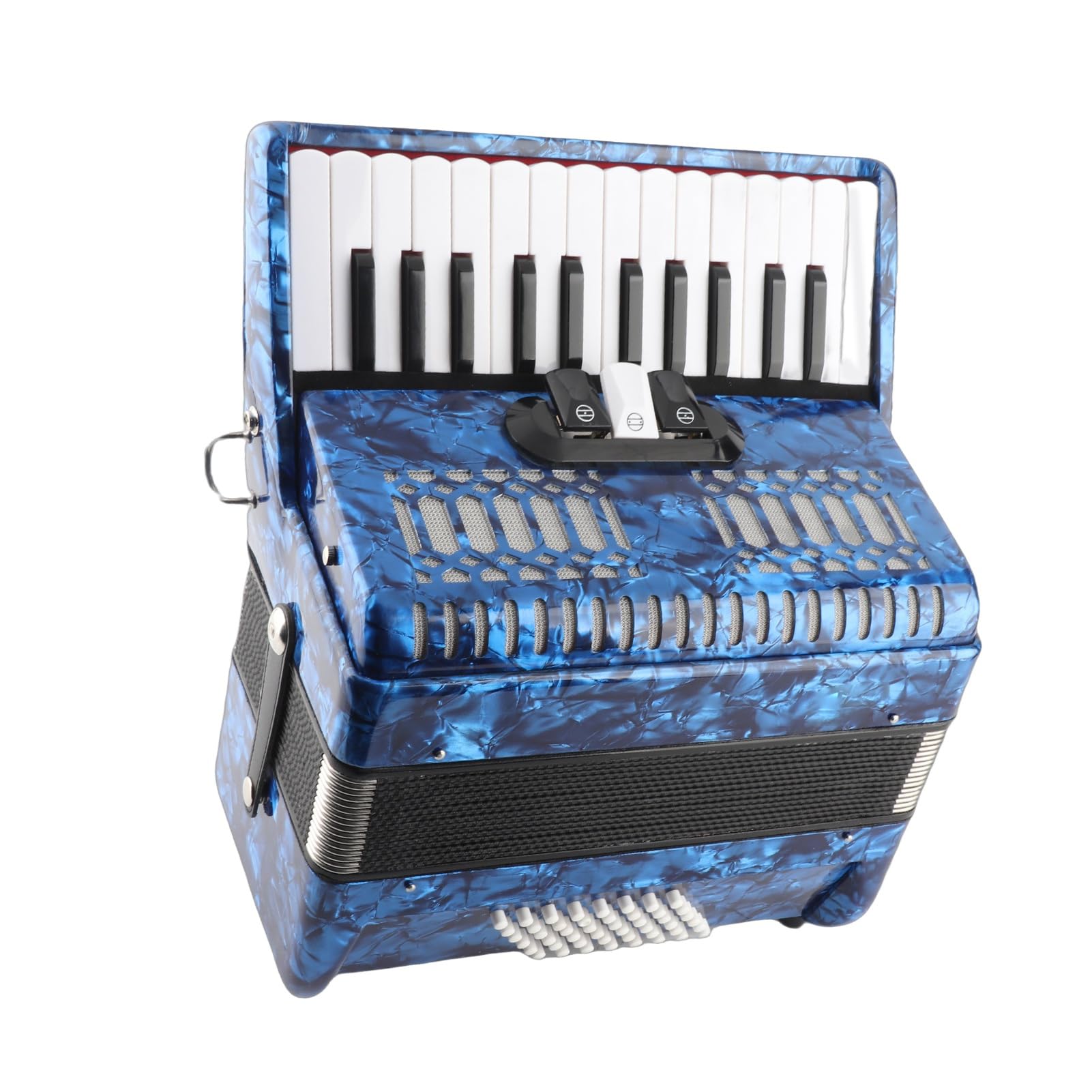 IRIN Fisarmonica in Celluloide 26 Tasti 48 Bassi Strumento per Principianti per Performance Sul Palco Materiale ABS 34 X 39 X 18 Cm