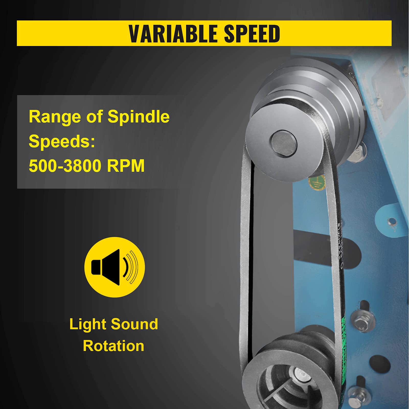 Mophorn Wood Lathe 12 x 18 Inch,Bench Top Heavy Duty Wood Lathe