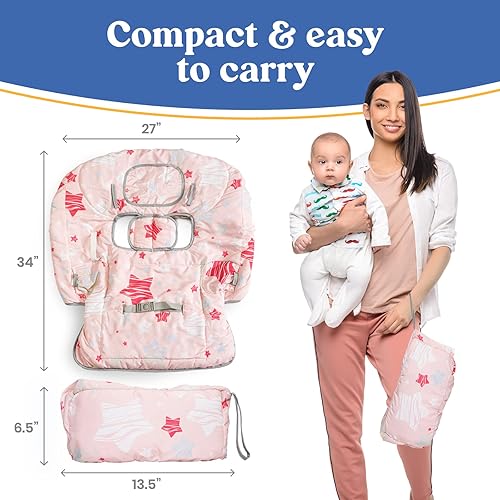 Miniatura 9 de PILLANI Baby Essentials: funda de asiento y bolsa de pañales para niñas