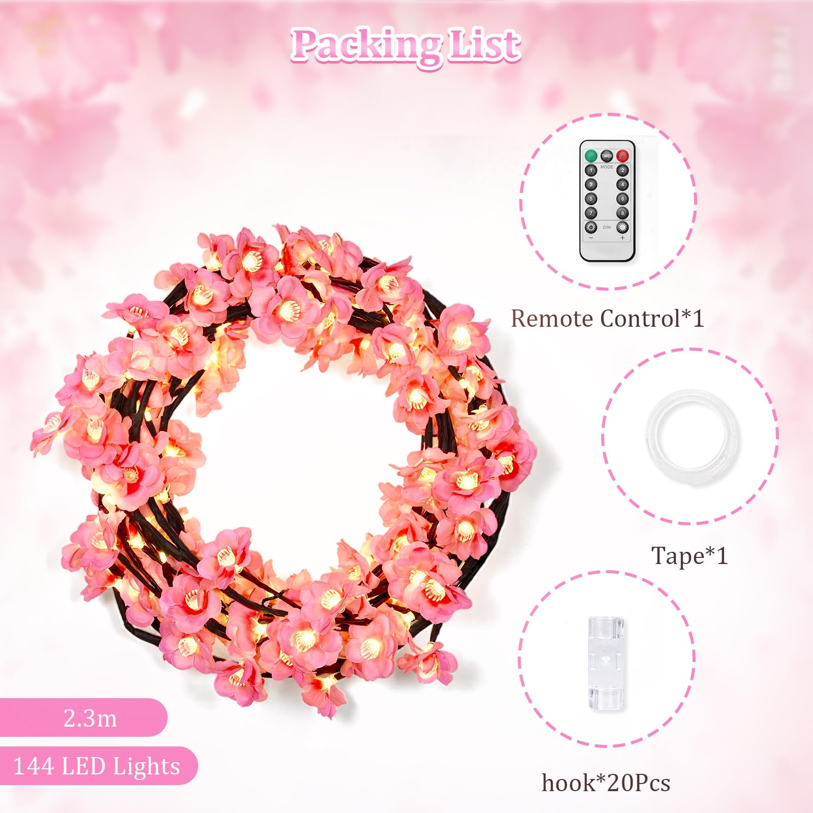 Vimaz Led Cherry Blossom Tree Branch Lights For Wall 8 | Desertcart INDIA