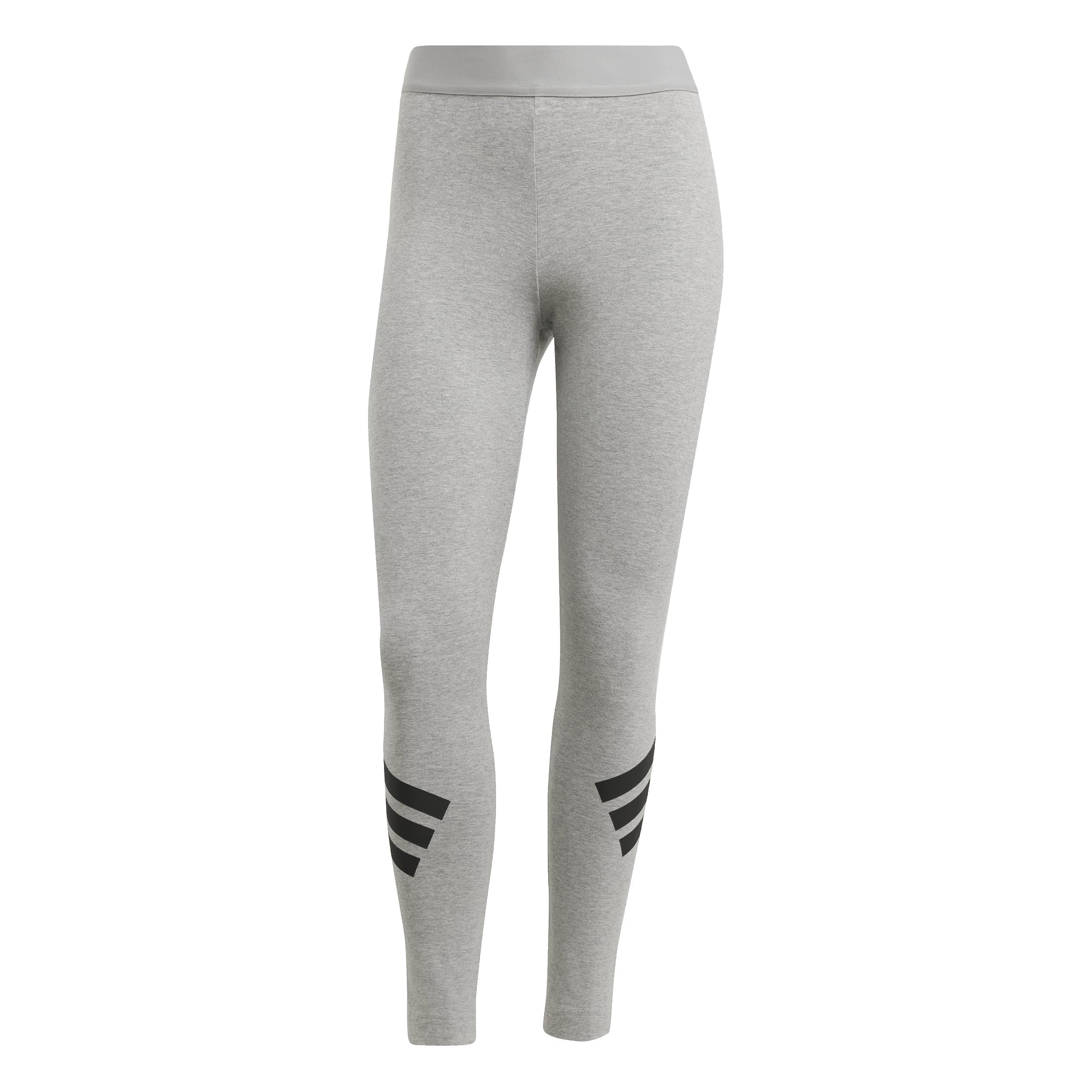adidas Women's Future Icons Three Stripes Legging, Medium Grey Heather, XL