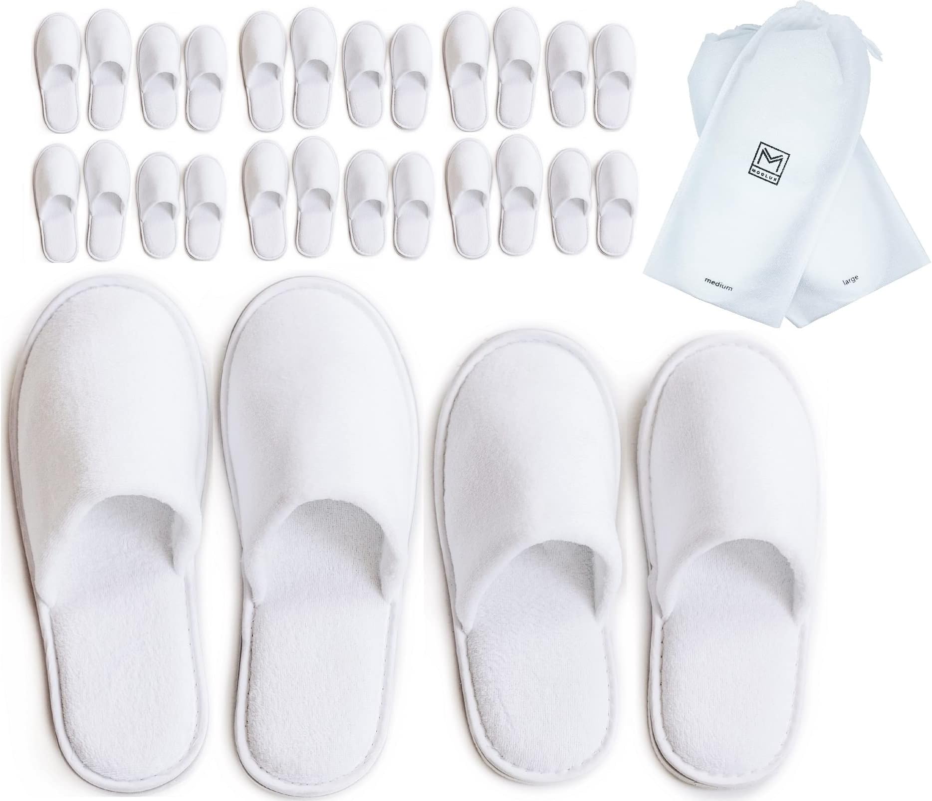 Amazon.com : Noverlife 30 Pairs Disposable Slippers(Men Size 10, Women ...