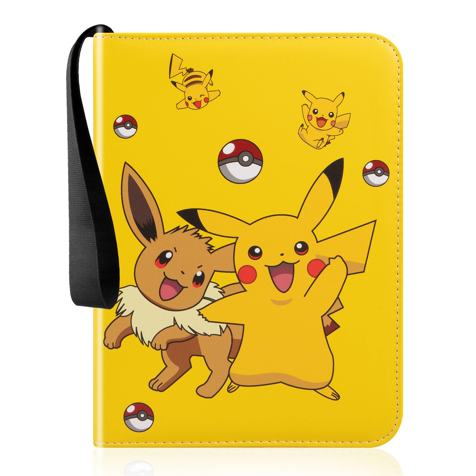 Sammelkarten Album mit Reißverschluss, Sammelalbum 50 Seiten 400 Karten Kapazität