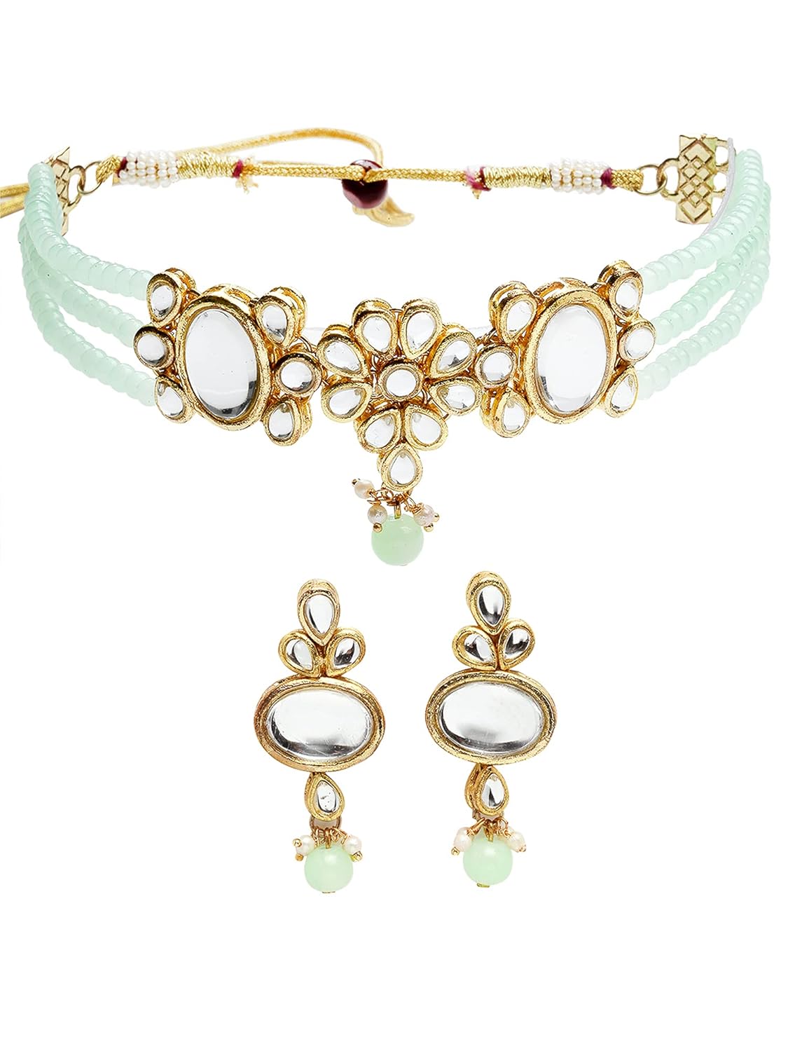 Karatcart Women’s Multistrand Embellished Necklace Set