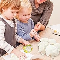 Vista 4 de 24 conchas de vieira para manualidades, conchas de vieira naturales de 4 a 5 pulgadas, conchas marinas blancas para manualidades, pintura