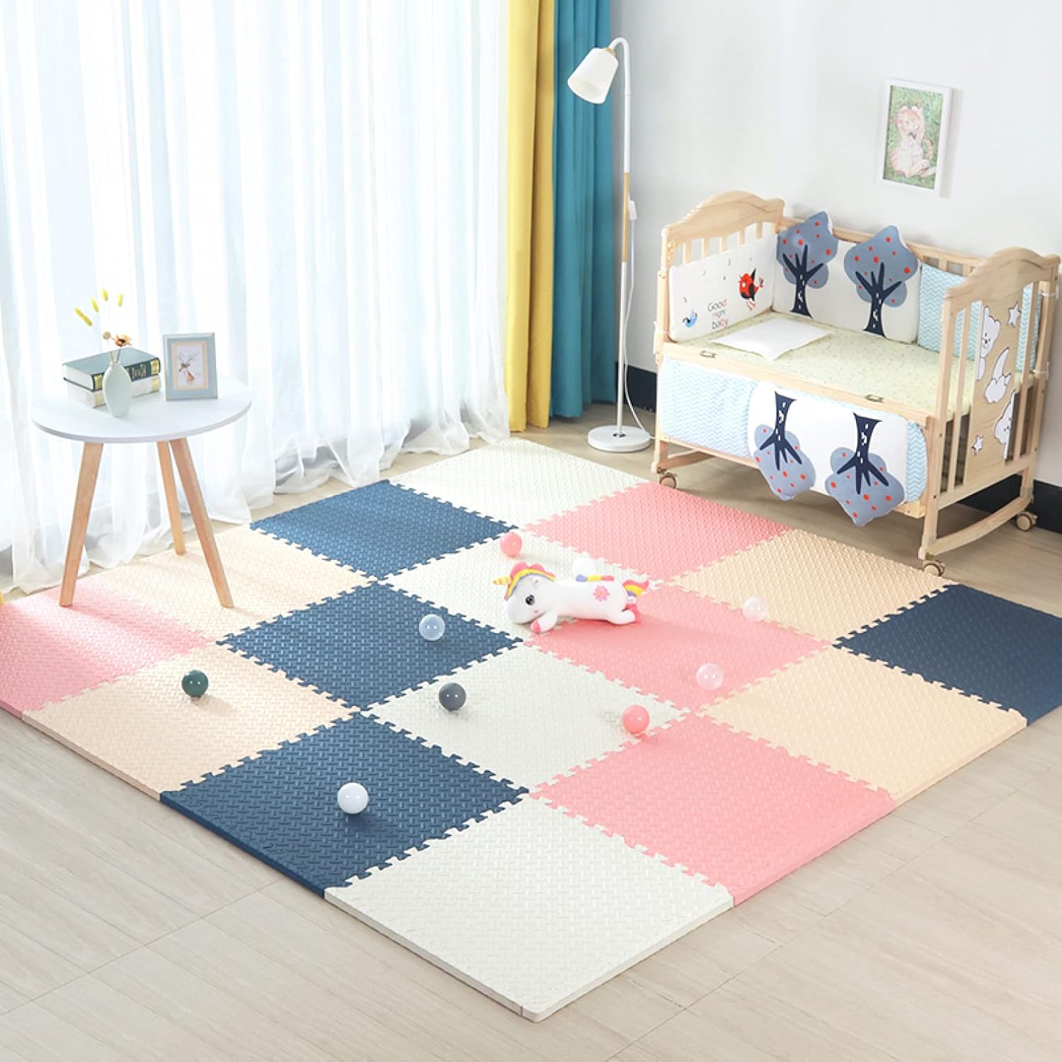 Joint Mat Kids Corner 60 * 60 * 2.5 * 4 Carpet Floor Mat Flooring Scratch Prevention Floor Mat Mat Cushion Mat (Color 3 60 * 60 * 2 * 9)