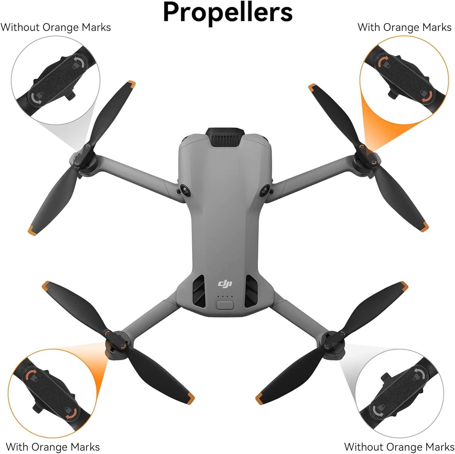 Mini 5 Pro Propeller Guard - 4 Pcs Accessories Set with Blades Landing Gear Foldable Extension Legs Lens Cover Gimbal Protector for DJI Mini 5 Pro Drone