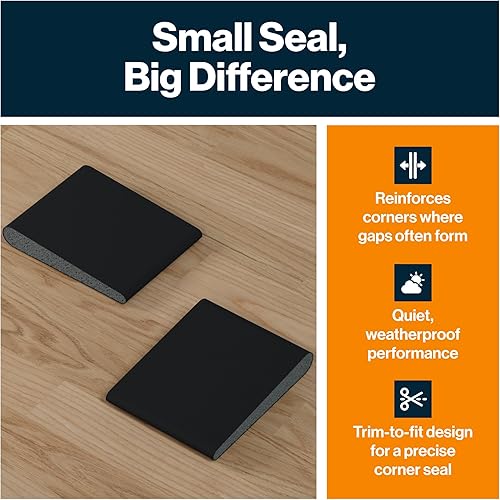Miniatura 6 de KS Hardware Sellos de esquina de puerta  Cuña de alta calidad que protege contra los elementos  Las almohadillas autoadhesivas para tapones de tiro
