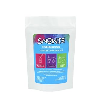 SNOWIE Original Recipe Powdered Snow Cone Syrup Concentrate Pint, Tigers Blood