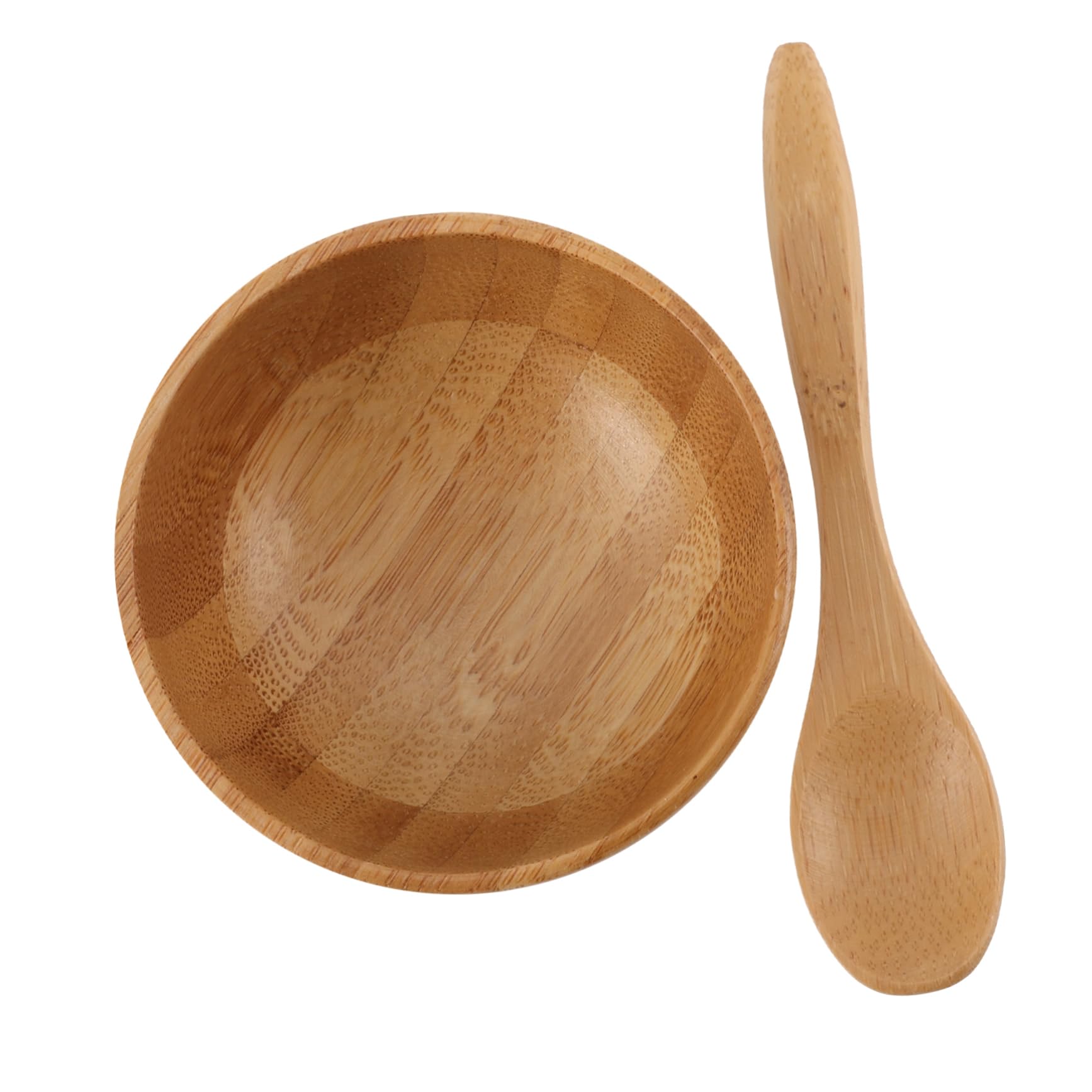 FOMIYES Bamboo Bowl Spoon Set Women's Skin Care Tool Face Mask Mixing Bowl for Diy Beauty