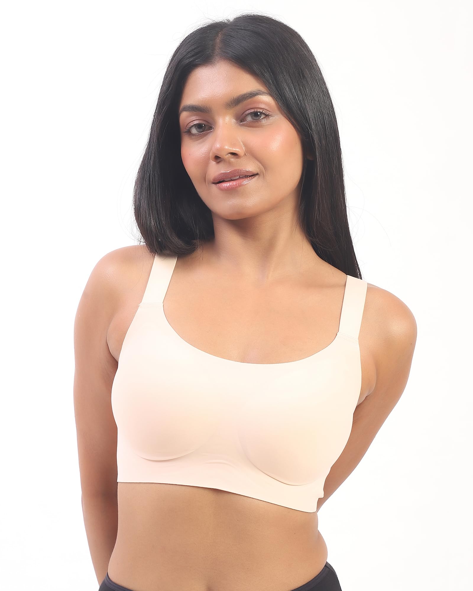 Luna Wireless Lightly Padded Bra for Women | Breathable Design | Soft Fabric | Full Coverage | Everyday Comfort & Support | Seamless Bra for Women-image-36