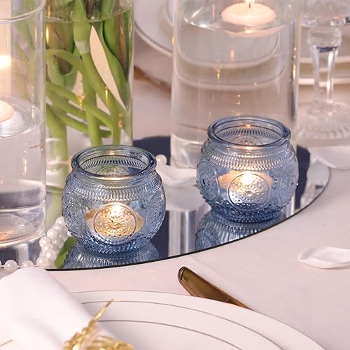 Miniatura 34 de 12 portavelas votivas doradas, portavelas de té dorado para centros de mesa, portavelas de té para bodas, despedidas de soltera, aniversario