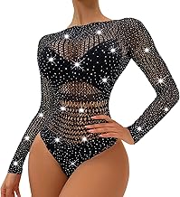 Sensual and Transparent Women's Bodysuit - Openwork Lace and Mesh Textures for Naughty Lingerie, Suggesting Outfit for Moments of Exceptional